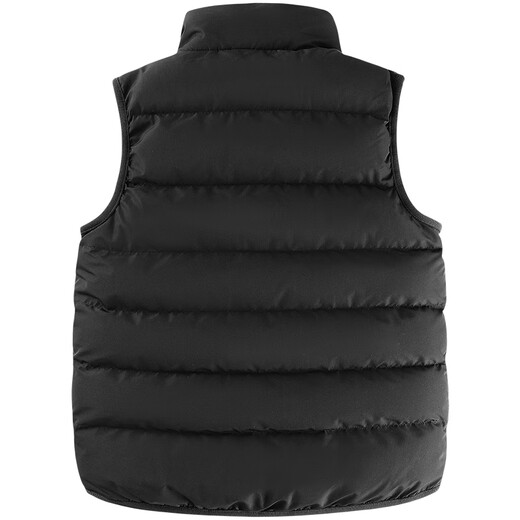 KELME children's sports cotton vest for boys and girls in autumn and winter new thickened and warm football youth training vest jacket black 150