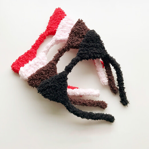 Korean hair accessories cute cat headband plush sweet cat ears hair accessories face wash hairband headband headband black cat ears headband