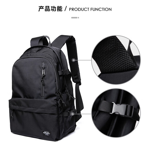 Cavlslkcat -Rucksack für Männer große Kapazität Rucksack Business Business Trip Computertasche Freizeitstraße Rucksack High School College Schultasche Schwarz 31*23*47 cm