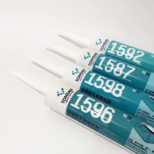 1587硅橡胶平面密封胶1596 1598 1592耐高温密封胶 310ml蓝色灰色黑色红色 1596灰色