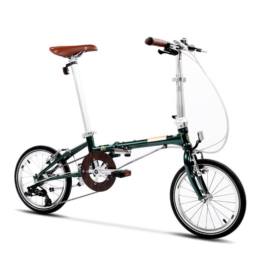 Bicicleta plegable Dahon de 16 pulgadas acero de molibdeno cromado de 5 velocidades HAC653 HAC653 Postal Green