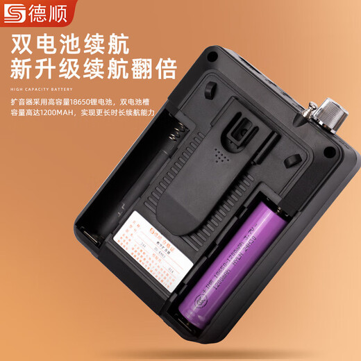 德顺DESHUN/C3蓝牙收音机扩音器多功能调频广播便携无线插卡U盘小型外放循环播放 旗舰款：K863红色 双电池