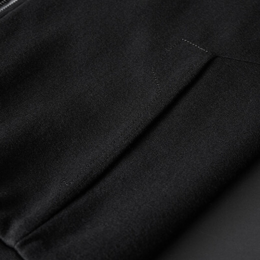 Yalu Men's Jacket Short Wool Jacket Autumn and Winter Cashmere Coat Black XL (180/96A)