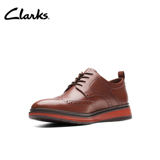 Clarks其乐查特里系列男鞋新品布洛克雕花英伦风商务舒适 棕褐色 261739367 40