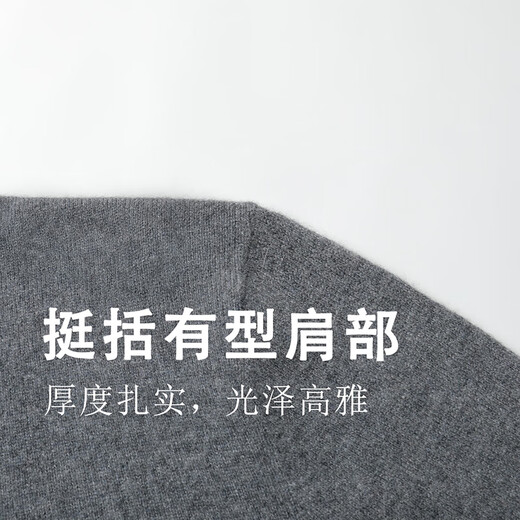 Shanshan [100% cashmere] cashmere sweater for men in autumn and winter warm comfortable soft and glutinous skin-friendly round neck pullover casual sweater Medium gray L 180/96A
