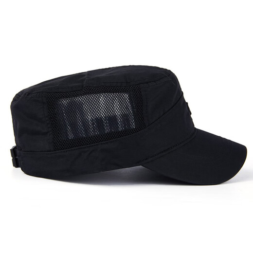 JEEP SPIRIT hat men's summer flat top hat breathable sun protection net hat men and women couples outdoor mountaineering sports fishing sun hat khaki