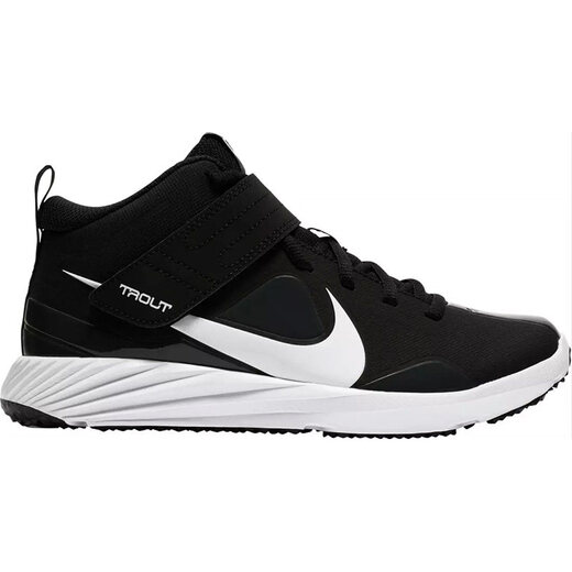 Nike (NIKE) Nike/Nike Men's Baseball Shoes Sneakers Sneakers Non-slip and durable Teen Velcro Simple JX BLACK/WHITE 1