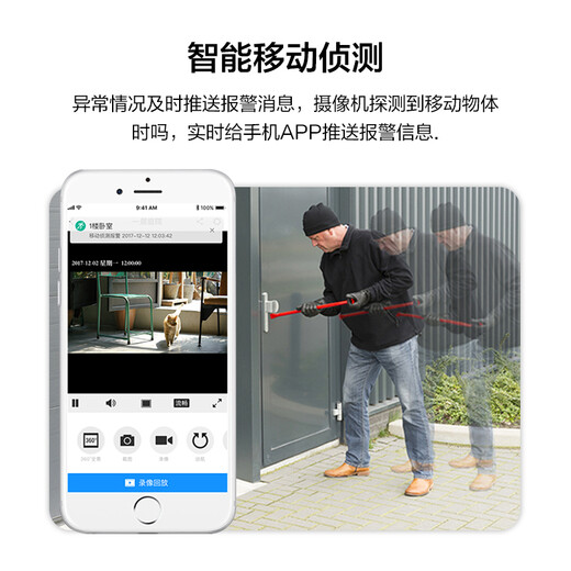 Caméra de surveillance sans fil TP-Link 360 degrés sans angles morts à haute définition Panoramique Fisheye Vidéo avec une application mobile Vision nocturne Visiant à distance Monitor de sécurité intérieure Gujiabao 5 millions de surveillance panoramique [version du réseau WiFi +] 32 Go