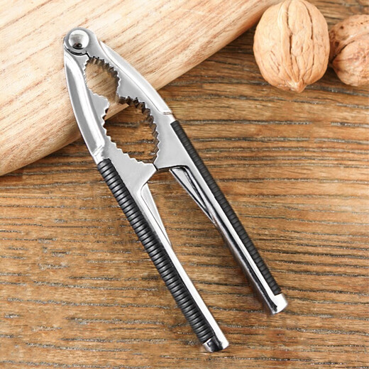 Weiqing Weiqing Walnut Clamp Walnut Peeling Tool Hazelnut Clamp Walnut Opening Walnut Household Pine Nuts Dried Fruit Light Gray + Walnut Needle