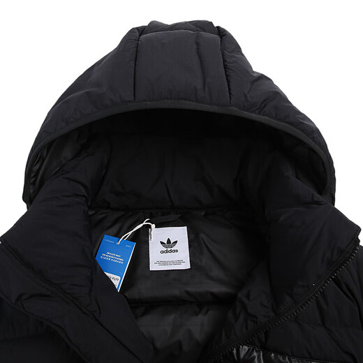 阿迪达斯 （adidas）三叶草羽绒服男士冬季户外出行运动服连帽防风保暖 H13564 S