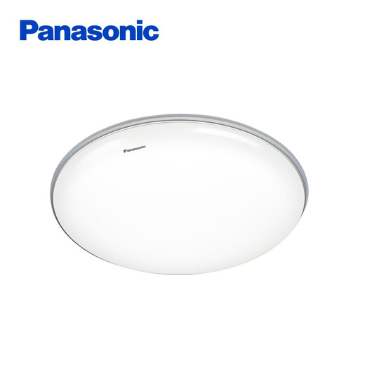 松下（Panasonic） led吸顶灯金银边圆形卧室灯简约大气遥控调光客厅书房照明灯具 18W双银色边卧室吸顶灯HHXC1048L