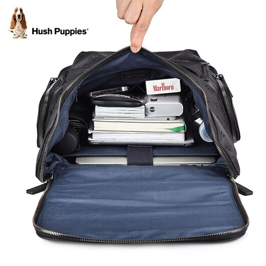 Hush Puppies Business backpack Large capacity men's backpack men's computer bag multi-function birthday gift for boyfriend