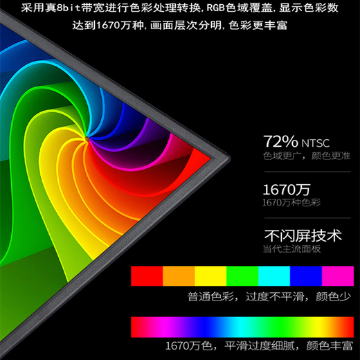 惠豪显示器17-32英寸高清HDMI办公家用游戏电竞屏台式电脑监控液晶屏幕可壁挂 22英寸显示器VGA接口