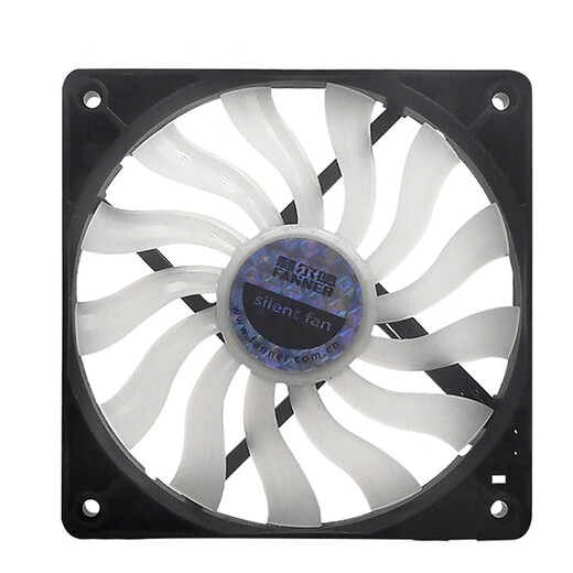 Huierde [Kaufen Sie eine kostenlos] Xiaoyue S12015 LED Soft Light 4Pin PWM Intelligente Geschwindigkeitsregulierung Ultra-dünner Luftvolumen-Chassis-Lüfter 12 cm Glitter 12015 Lüfter