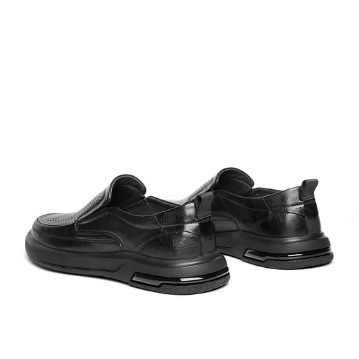 Belle Day Gift One-Play Casual Leather Shouse Мужская обувь для ботинки для ботинки Foot Business A1518bm4 Пресесала черно-пропущенная 38 (240 мм)