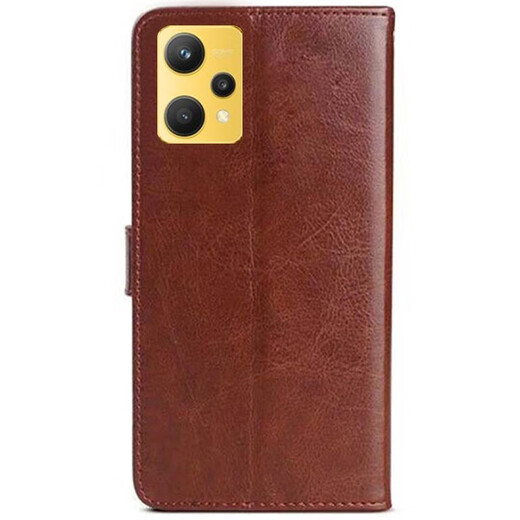 Ju xiaozhi wendet Realme Q5 Mobiltelefon Hülle Flip Leder Hülle RMX3478 Wallet Card Case Vollabdeckung Anti-Fall-Fall Weiche Innenschalenmagnetschnalle Schutzhülle Realme Q5 [Schwarz]