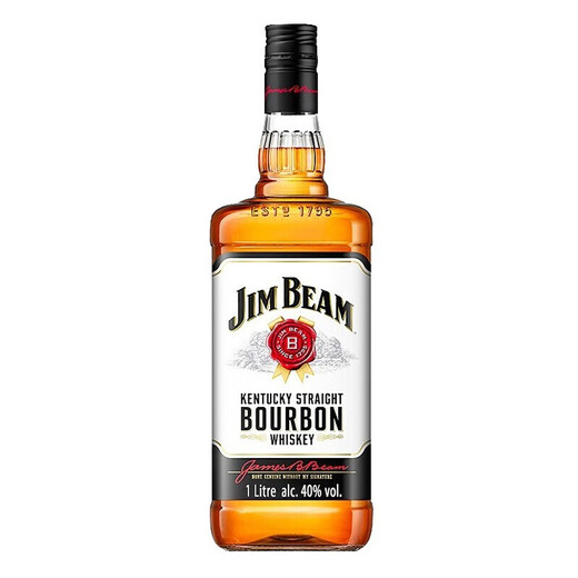 金宾（Jim Beam）白占边 美国 波本威士忌 1000ml 40度  进口洋酒
