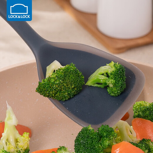 乐扣乐扣铂金硅胶铲家用食品级不粘锅专用套装耐高温厨房锅铲5件套 密铲