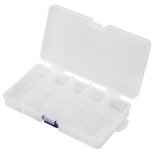 HAUT TON fishing gear box, fishing gear, fishing waterproof large accessory box, bait box, lure box, tool box, storage box, fishhook box, storage box, fishing supplies, single layer, transparent