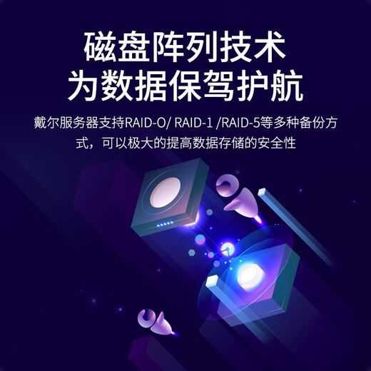 戴尔(DELL)服务器R7525 2U机架式 AMD处理器128核/256线程 软件定义及大数据运算 2颗7742 128核256线程2.25G｜单电 1024G内存|8*960GSAS|H755|
