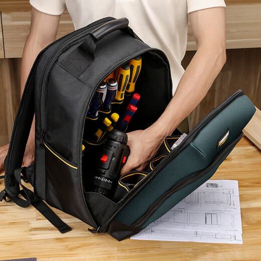 WINHUNT Backpack Tool Bag Multifunctional Repair Computer Tool Backpack Large Capacity Electrician Bag Backpack Tool Backpack