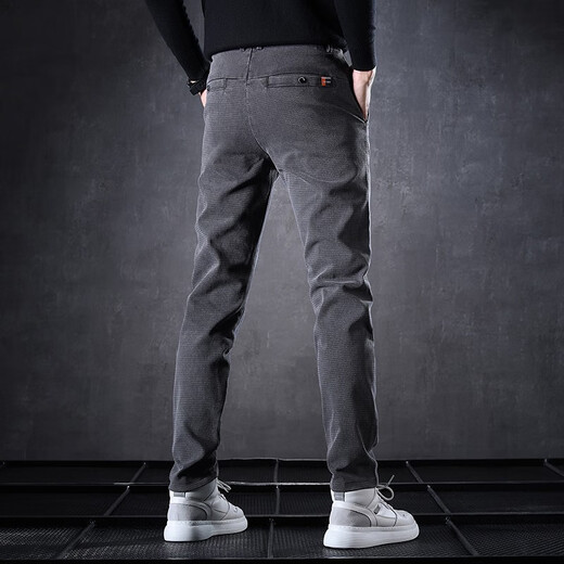 Aemape Jeans Herren Frühling und Sommer neue lässige lange Hosen Herrener locker dicker Stil Vielseitig 606 Grau + 653 Grau 28