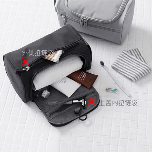 Companion toiletry bag, travel business trip, men's dry and wet separation storage bag, cosmetic bag, portable large capacity toiletry storage bag