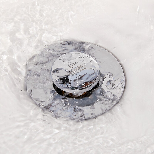 Submarine CQ-8 copper chrome-plated basin pop-up drain, wash basin leaking plug to filter hair and debris, small mushroom head