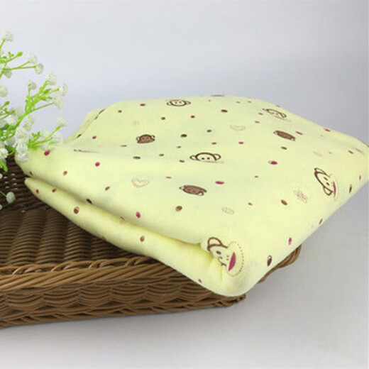 Chu GE -Qualität, Baby -Windeln von Baby -Baumwolle 1 ganzer Jin [Jin entspricht 0,5 kg] Reine Baumwollbabywindeln, Neugeborene ganze Baumwoll -Urinpolster, reines Baumwoll aufnimmt Wasser und waschbar in allen Jahreszeiten, reine Baumwollgelbkaninchen, 1 Meter Packung (50 cm breit doppelte Schicht)