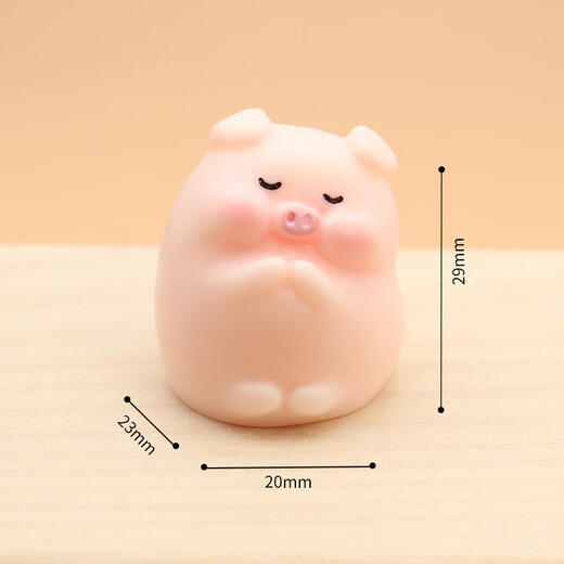 Pig Resin Small Ornaments Cartoon Migro Micro Landscape Simulation Pig Home Mini Arat d'artisanat Décoration Melon Pig Melon