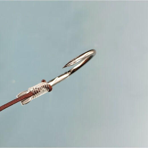 Kuinai upgraded version of running lead platform fishing knotless herring, grass carp, carp, large sub-line double hook finished line No. 12 hook No. 8 sub-line running lead (2 sets) knotless