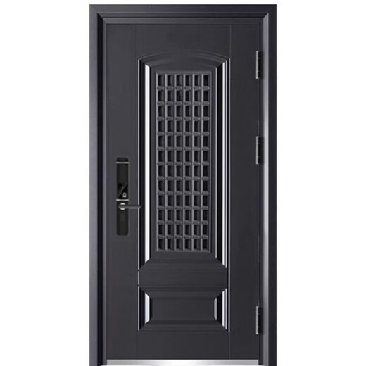 维诺亚甲级防盗门安全进户门透气家用带通风窗门中门智能锁门子母门 2050*960机械锁