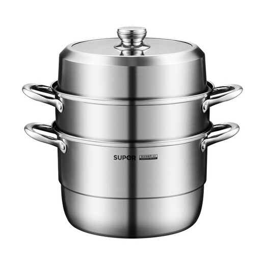 Vapor Supor Supor 304 acero inoxidable de acero inoxidable Infusión compuesta de 26 cm Vapor de inducción de pescado Vapor universal EZ26YAS01