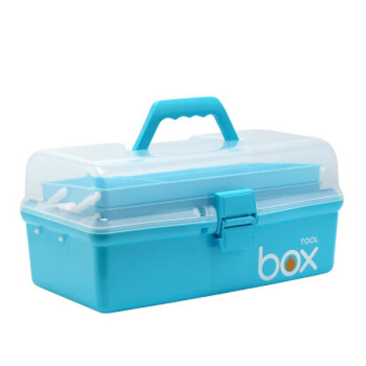 Yundian Dreischicht Multifunktionaler tragbarer Fischereiausrüstungsbox-Leitfischerei Float-Sitzbeutel Fishing Fishing Box Transparent Large Dreischicht YF-671