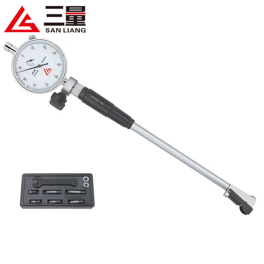 Three-quantity inner diameter gauge inner diameter dial indicator 18-35mm inner diameter meter digital display cylinder gauge cylinder gauge JD215 range 18-35mm