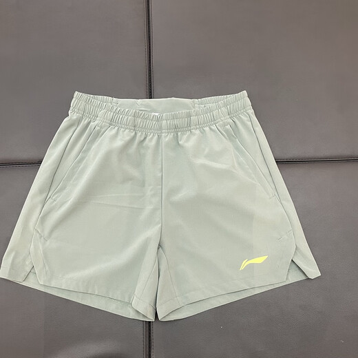 Li Ning men's sports shorts 2024 summer new running series loose breathable three-cropped pants AKSU671 Hupiao Green AKSU671-3 XL