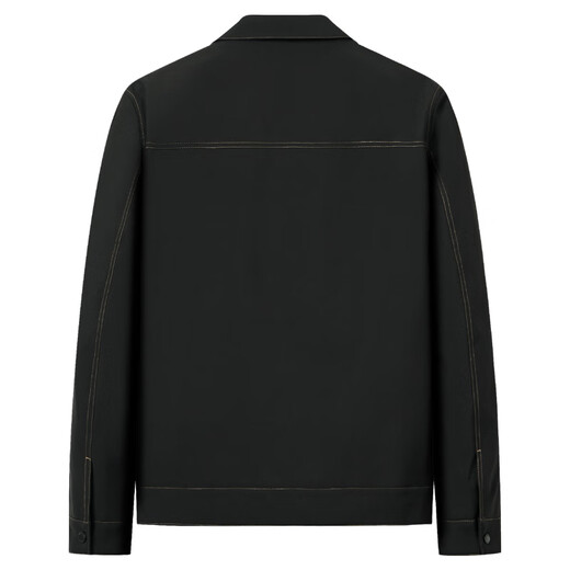 Dances with Wolves Topstitch Design Jacket Men's Fashion Casual Commuting Lapel Light Business Jacket 001 Black 180