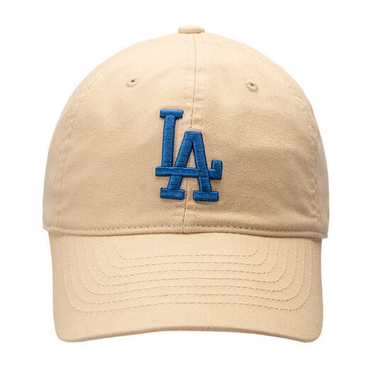 Official men's and women's hats, professional baseball base casual hats, baseball caps, sun hats, couples soft top baseball hats, birthday gifts, Los Angeles Dodgers/beige/66 One size F