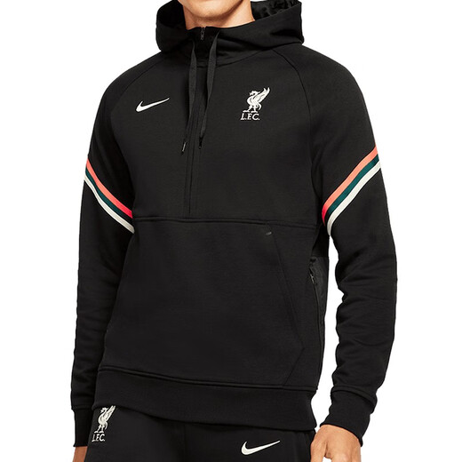 Nike (Nike) Tianlang Football Nike 21/22 Liverpool Football Half Zipper Casta Capualy manga larga DA9766-010 Negro M