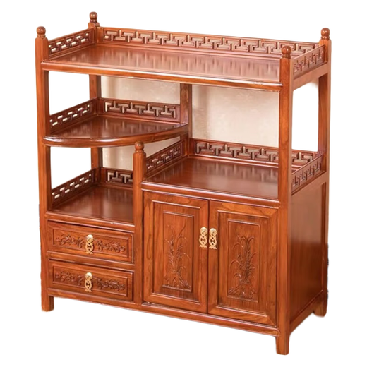Zhaizangju Gabinete para té Gabinete para té Gabinete de almacenamiento de madera maciza Estante de almacenamiento para sala de estar Sofá Gabinete lateral Aparador pequeño Gabinete para vino Mesa de té Gabinete auxiliar C Color rosa claro (80 * 35 * 88) No requiere instalación