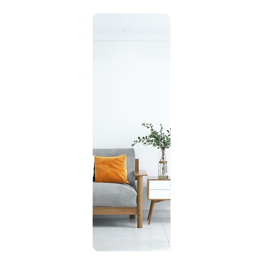 Hanya soft acrylic mirror wall self-adhesive household full-length mirror wall high-definition mirror wall sticker lens sticker rounded corners-40*60 [bathroom mirror/makeup mirror]