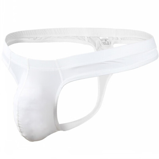 Long Night, Sexy Underwear, Thin and Breathable Men's Underwear with Enlarged Bag, Sexy Ice Silk Underwear, One-piece T-Pants, Orange L