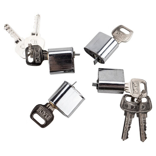 Masifu fire door lock core stainless steel safety channel fire door lock short lock core electric box lock core copper core cannot be opened (three keys)