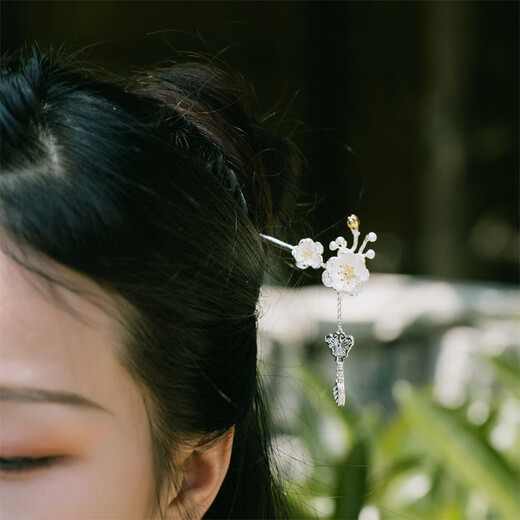 Crystal hairpin, ancient style hairpin, new Chinese style hairpin, birthday gift for girls, high-end niche practical for girls, F354 plum blossom tassel, ancient style hairpin