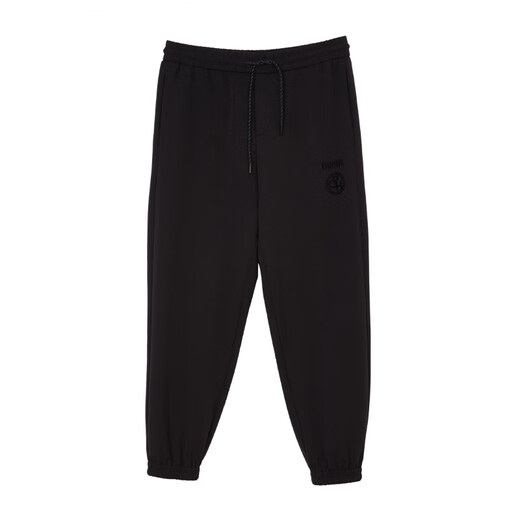 杰克·琼斯（JACK&JONES）春春衣服男装休闲潮流低腰束脚裤子百搭简约宽松舒适运动裤卫裤男 E40黑色-1 S 170