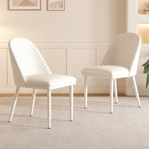 Paschaman Esstisch französischer Creme Stil Steinpanorama Esstisch und Stuhlkombination einfaches Wohnzimmer kleiner rechteckiger Esstisch 1043y [Creme Weiß] 1047p# Caterpillar Essstuhl Sechs Kombination