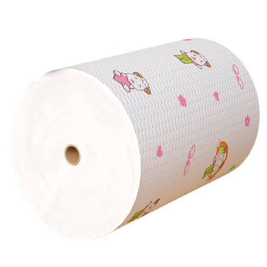 Qihua lazy rag, kitchen paper towel, disposable dishwashing cloth, oil-absorbing scouring pad, oil-absorbing water-absorbing hand towel, wet wipes, 2 rolls, large print, upgraded and thickened, 400 pieces