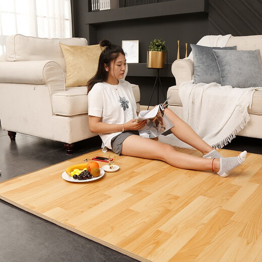 Korean Youshun South Korea imported carbon crystal floor heating mat electric carpet graphene heating heating floor mat Yoga ground heating bed kang mat atmospheric wood grain medium color (imported carbon crystal safety) 180*200cm (0-60 intelligent adjustment)