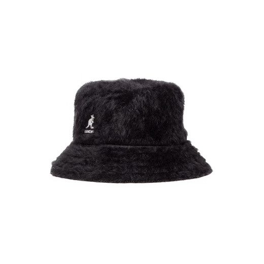 KANGOL Unisex Black Rabbit Fur Fisherman Hat K3477BK001 L