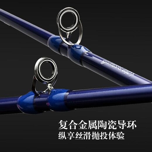 
CRONY Star River Second Generation Pearl Blue Lipstick Bass Rod Gun Straight Handle Medium Soft Adjustment Used Long-Top Rod Gun Handle 2.13 meters Medium Hard GAC2-702MH